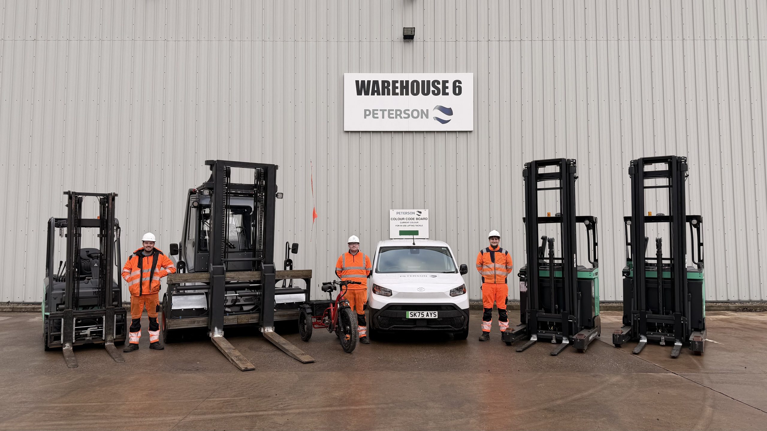 New electric forklifts at Edzell